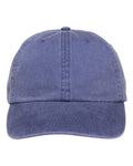 Adams Headwear LP101 Optimum Pigment-Dyed Dad Hat - Purple - front