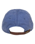 Adams Headwear LP101 Optimum Pigment-Dyed Dad Hat - Royal - back