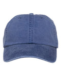 Adams Headwear LP101 Optimum Pigment-Dyed Dad Hat - Royal - front