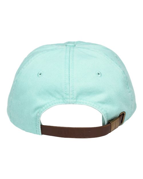 Adams Headwear LP101 Optimum Pigment-Dyed Dad Hat - Seafoam - back