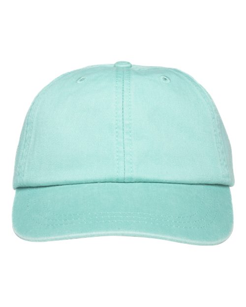 Adams Headwear LP101 Optimum Pigment-Dyed Dad Hat - Seafoam - front