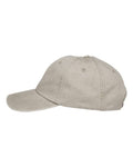 Adams Headwear LP101 Optimum Pigment-Dyed Dad Hat - Stone - side