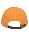 Adams Headwear LP101 Optimum Pigment-Dyed Dad Hat - Tangerine - back