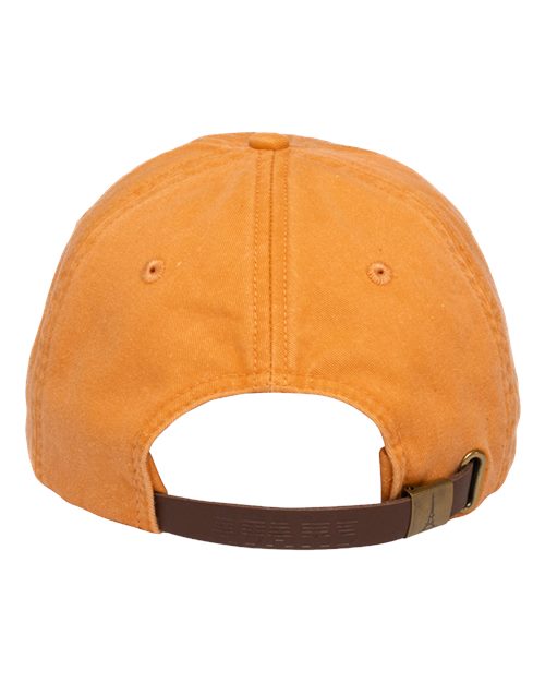 Adams Headwear LP101 Optimum Pigment-Dyed Dad Hat - Tangerine - back