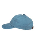 Adams Headwear LP101 Optimum Pigment-Dyed Dad Hat - Teal - side