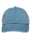 Adams Headwear LP101 Optimum Pigment-Dyed Dad Hat - Teal - front