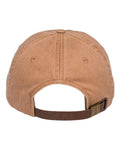 Adams Headwear LP101 Optimum Pigment-Dyed Dad Hat - Terracotta - back