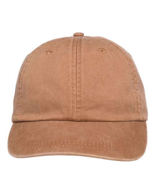 Adams Headwear LP101 Optimum Pigment-Dyed Dad Hat - Terracotta - front