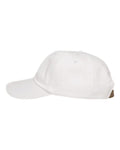 Adams Headwear LP101 Optimum Pigment-Dyed Dad Hat - White - side