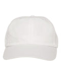 Adams Headwear LP101 Optimum Pigment-Dyed Dad Hat - White - front
