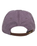 Adams Headwear LP101 Optimum Pigment-Dyed Dad Hat - Wild Plum - back