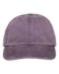 Adams Headwear LP101 Optimum Pigment-Dyed Dad Hat - Wild Plum - front