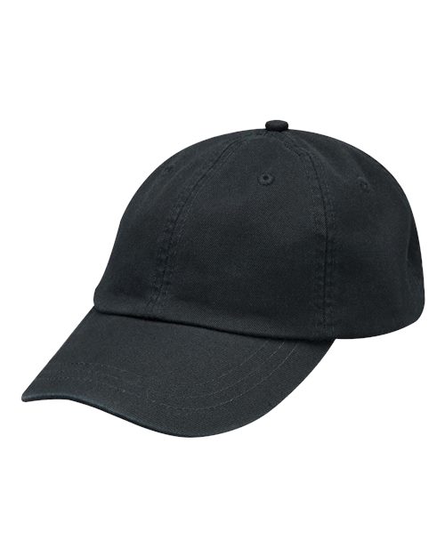 Adams Headwear LP104 Optimum II True Color Dad Hat - Black - front