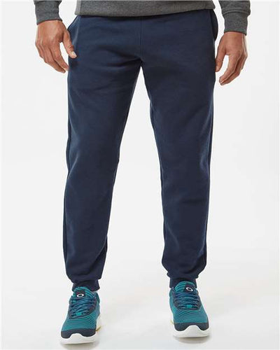 Badger 1215 Men's Sport Athletic Fleece Joggers - Navy - model front