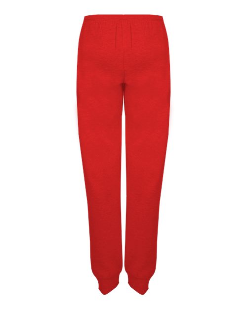 Badger 1215 Men's Sport Athletic Fleece Joggers - Red - back