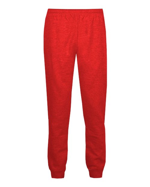 Badger 1215 Men's Sport Athletic Fleece Joggers - Red - front