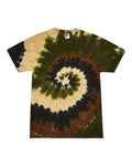 Colortone 1000 Unisex Multi-Color Tie-Dyed T-Shirt - Camo Swirl - front