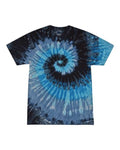 Colortone 1000 Unisex Multi-Color Tie-Dyed T-Shirt - Evening Sky - front