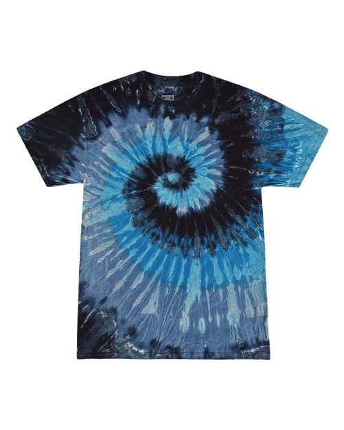Colortone 1000Y Youth Multi-Color Tie-Dyed T-Shirt - Evening Sky - front