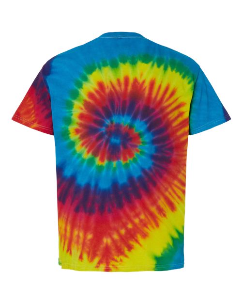Colortone 1000Y Youth Multi-Color Tie-Dyed T-Shirt - Reactive Rainbow - back