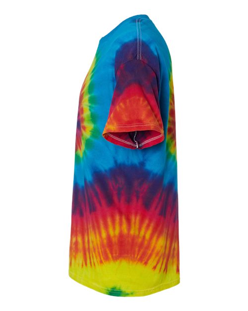 Colortone 1000Y Youth Multi-Color Tie-Dyed T-Shirt - Reactive Rainbow - side