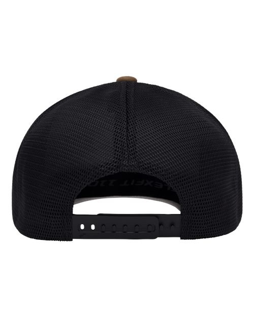 Flexfit 110M 110 Mesh-Back Cap - Coyote Brown/ Black - back