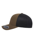 Flexfit 110M 110 Mesh-Back Cap - Coyote Brown/ Black - side