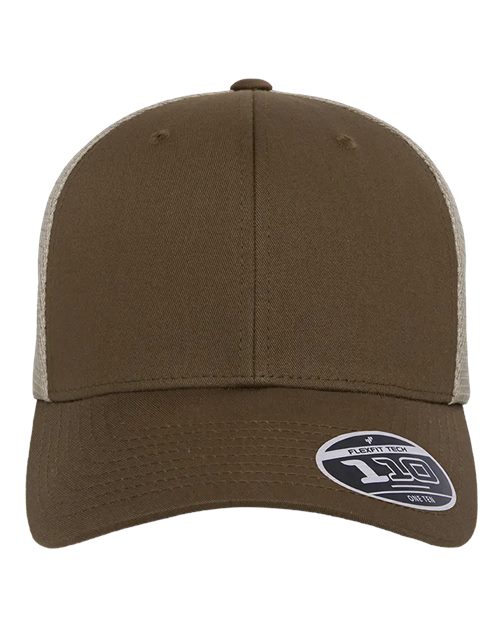 Flexfit 110M 110 Mesh-Back Cap - Coyote Brown/ Khaki - front