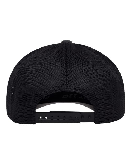 Flexfit 110M 110 Mesh-Back Cap - Charcoal/ Black - back