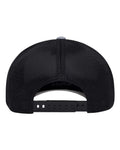 Flexfit 110M 110 Mesh-Back Cap - Heather Grey/ Black - back
