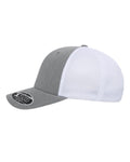 Flexfit 110M 110 Mesh-Back Cap - Heather Grey/ White - side