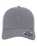 Flexfit 110M 110 Mesh-Back Cap - Heather Grey/ White - front
