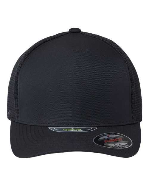 Flexfit 5511UP Unipanel Trucker Cap - Black - front