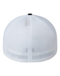 Flexfit 5511UP Unipanel Trucker Cap - Black/ White - back