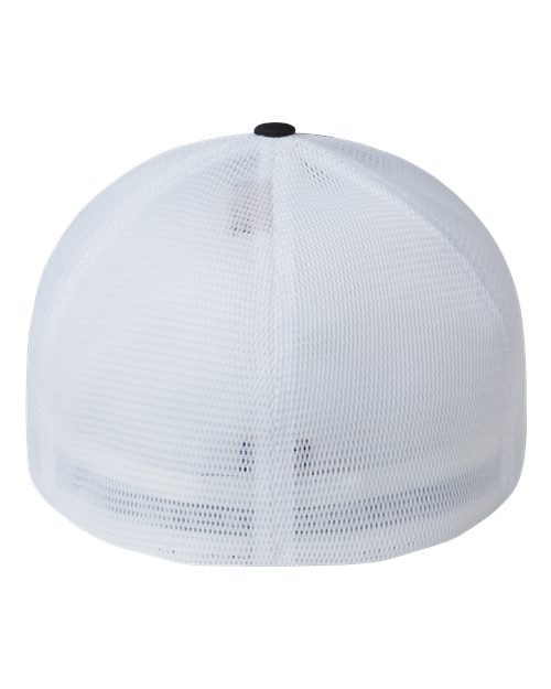 Flexfit 5511UP Unipanel Trucker Cap - Black/ White - back