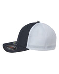 Flexfit 5511UP Unipanel Trucker Cap - Black/ White - side