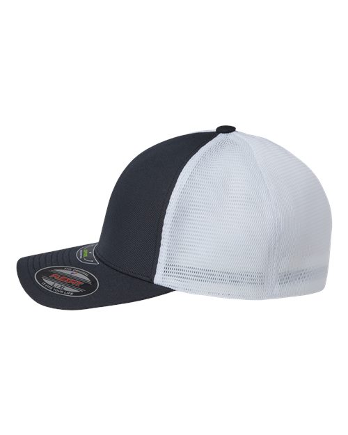 Flexfit 5511UP Unipanel Trucker Cap - Black/ White - side