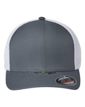 Flexfit 5511UP Unipanel Trucker Cap - Charcoal/ White - front