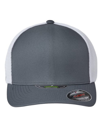 Flexfit 5511UP Unipanel Trucker Cap - Charcoal/ White - front