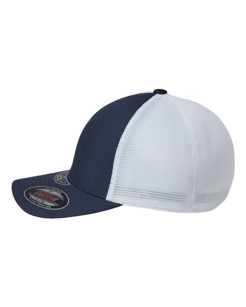 Flexfit 5511UP Unipanel Trucker Cap - True Navy/ White - side