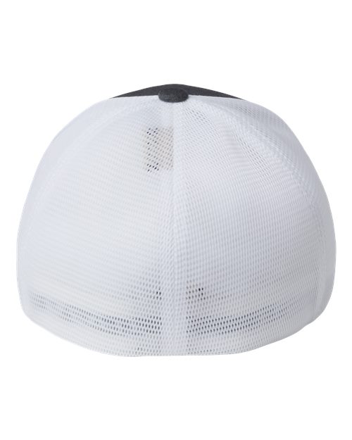 Flexfit 5511UP Unipanel Trucker Cap - Melange Dark Grey/ White - back