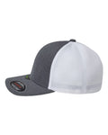 Flexfit 5511UP Unipanel Trucker Cap - Melange Dark Grey/ White - side