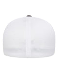 Flexfit 5511UP Unipanel Trucker Cap - Melange Heather/ White - back