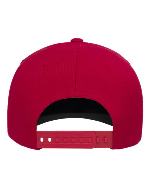 Flexfit 6110NU NU Adjustable Cap - Red - back