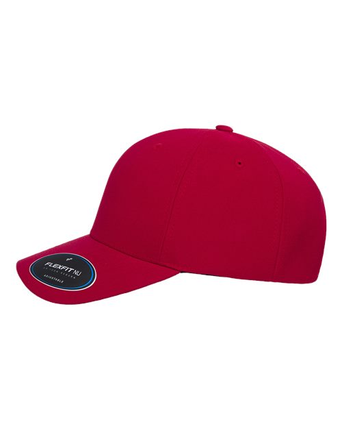 Flexfit 6110NU NU Adjustable Cap - Red - side