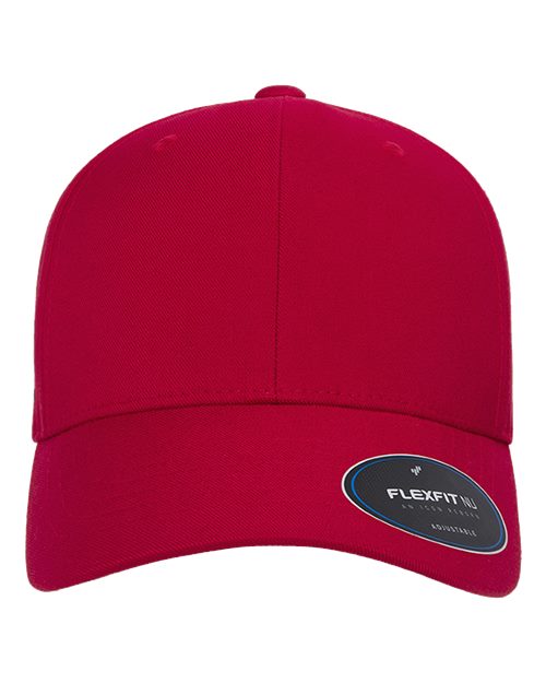 Flexfit 6110NU NU Adjustable Cap - Red - front