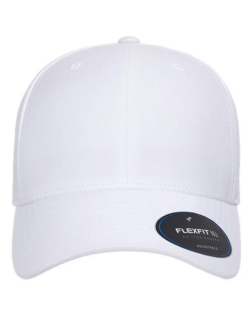 Flexfit 6110NU NU Adjustable Cap - White - front