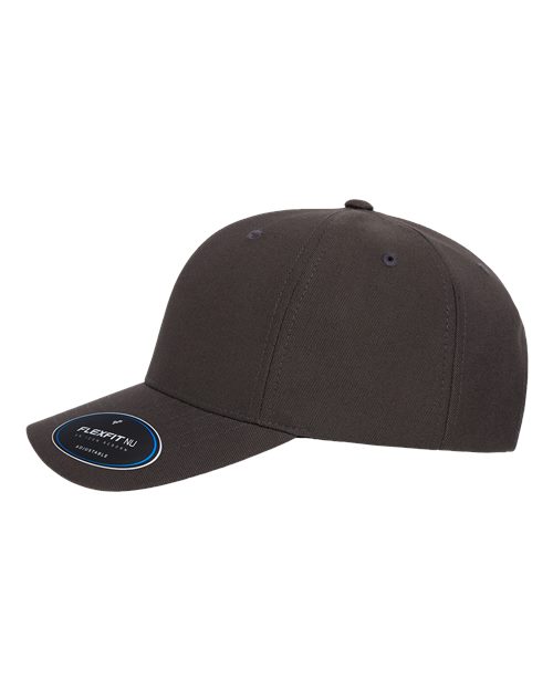 Flexfit 6110NU NU Adjustable Cap - Dark Grey - side