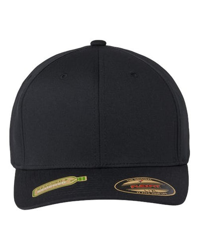 Flexfit 6277R Sustainable Polyester Cap - Black - front