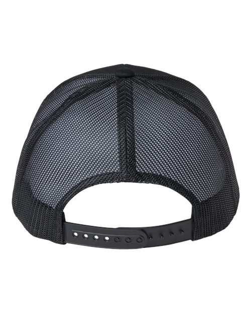 Yupoong 6606R Sustainable Retro Trucker Cap - Black - back